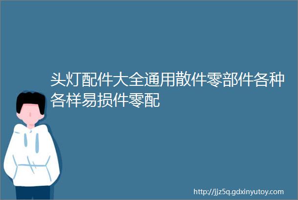 头灯配件大全通用散件零部件各种各样易损件零配